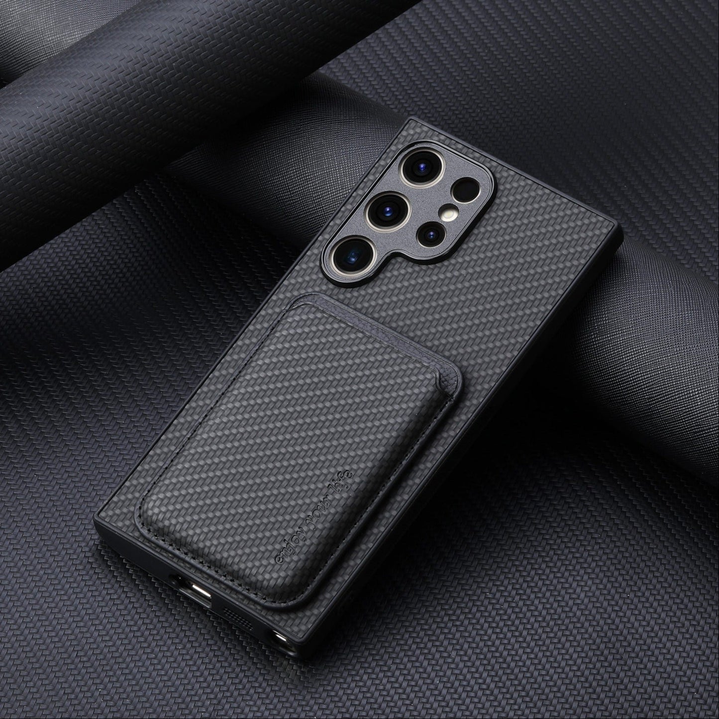 Stylish Craft Woven Pattern Magsafe Case - Samsung