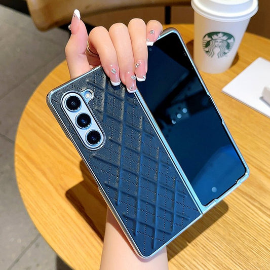 Galaxy Z Fold Series Premium Quilted Leather Case