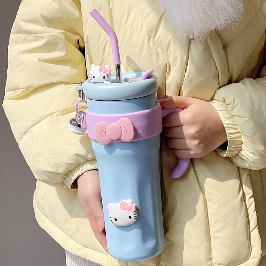 Solid Pastel Kitty Insulated Hydrator Tumbler