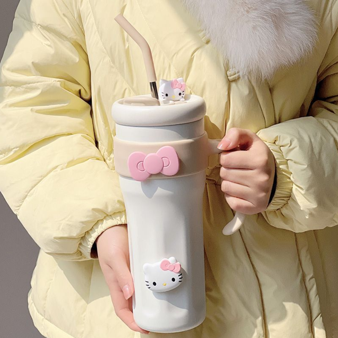 Solid Pastel Kitty Insulated Hydrator Tumbler