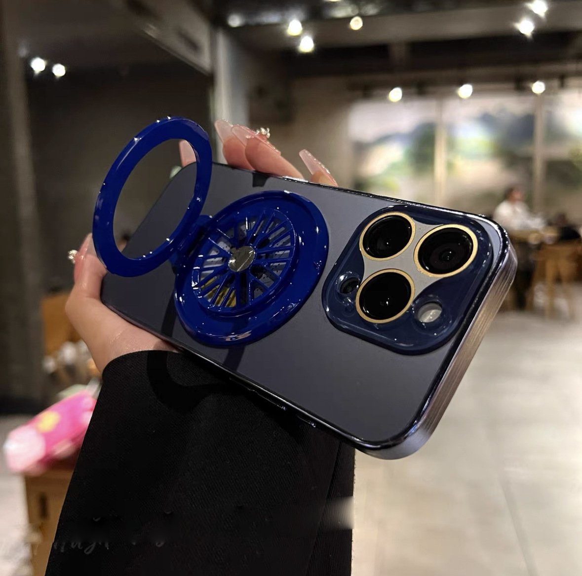 Frost Edge Rotating Gyro Bracket Case - iPhone