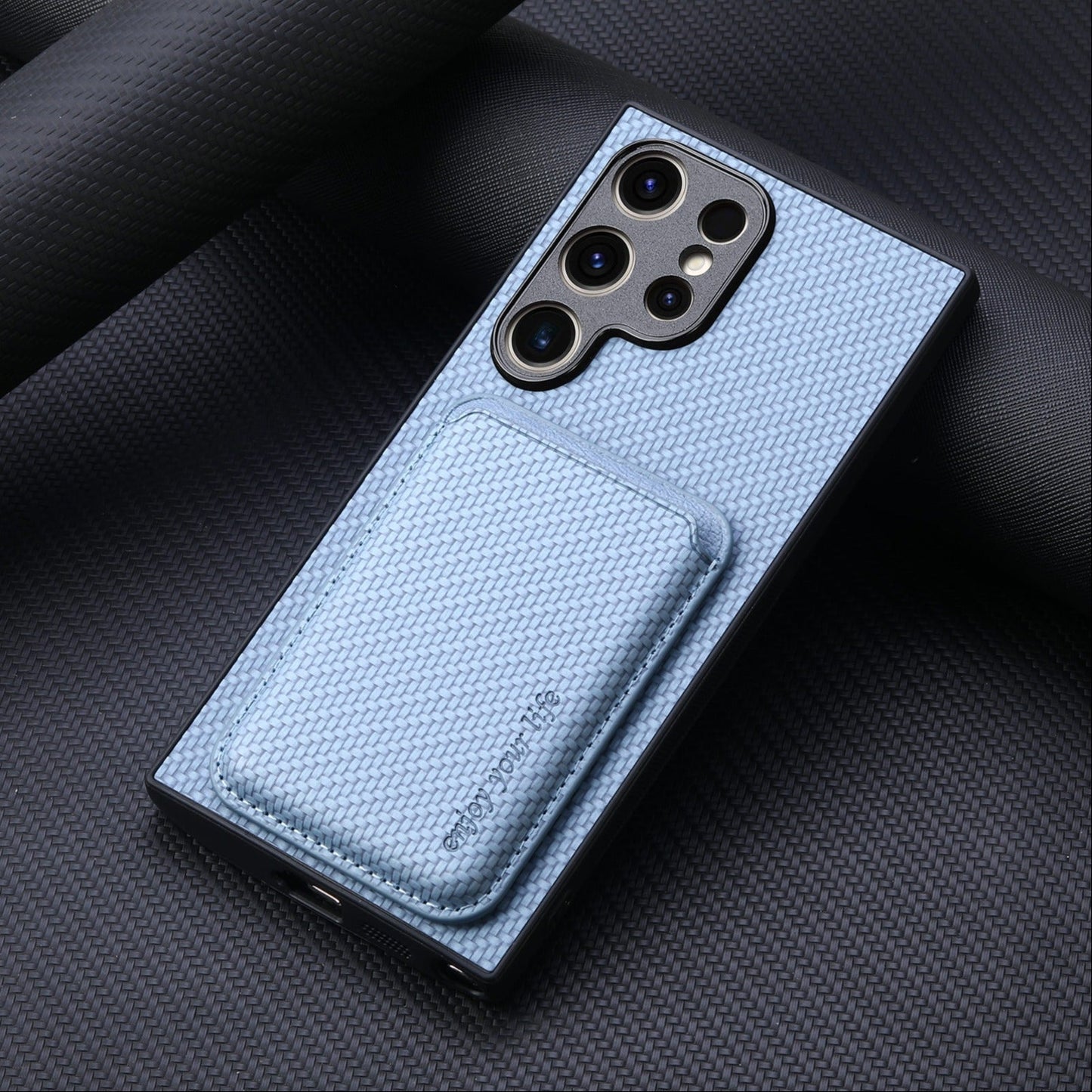 Stylish Craft Woven Pattern Magsafe Case - Samsung