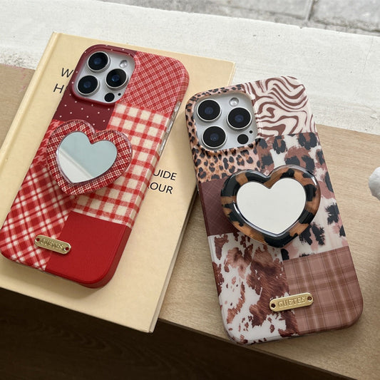 Checkered Love Leopard Case
