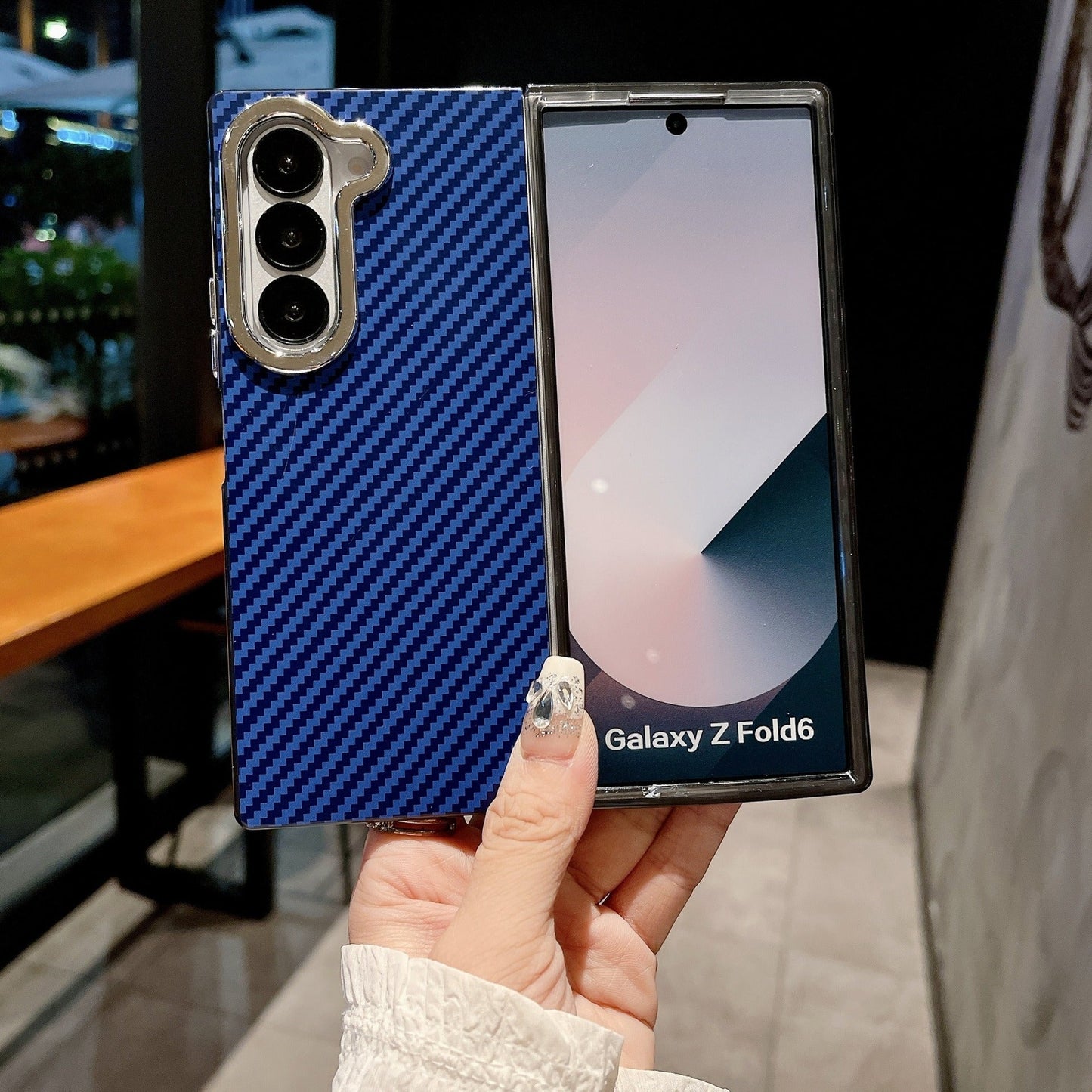 Galaxy Z Fold Series Elite Carbon Fibre Texture Case