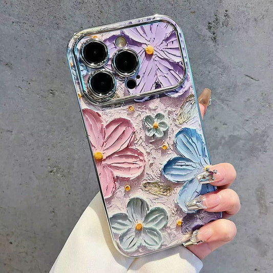 Blooming Artistry Oil Floral Case - iPhone