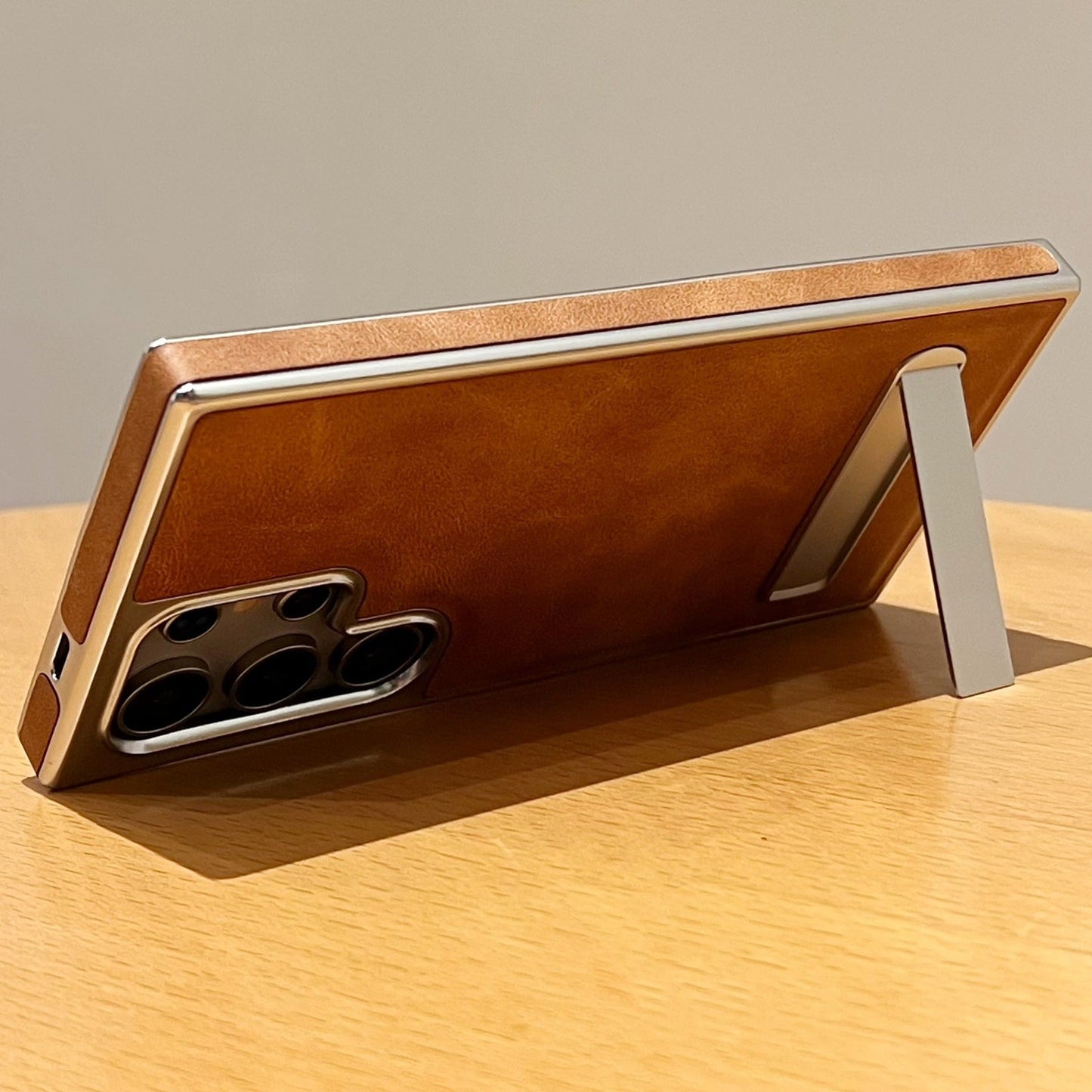 Premium Hidden Bracket Leather Cases - Samsung