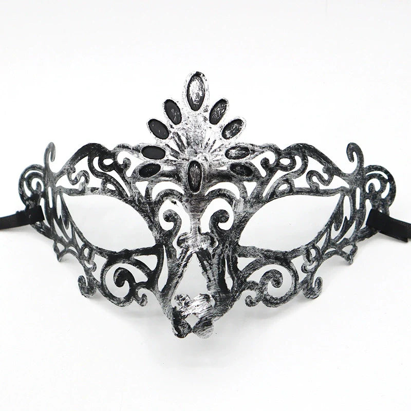 0207ba Halloween Ball Party Mask Retro Jazz Flat Head Mask Antique Half Face Mask Decoration for Men and Women