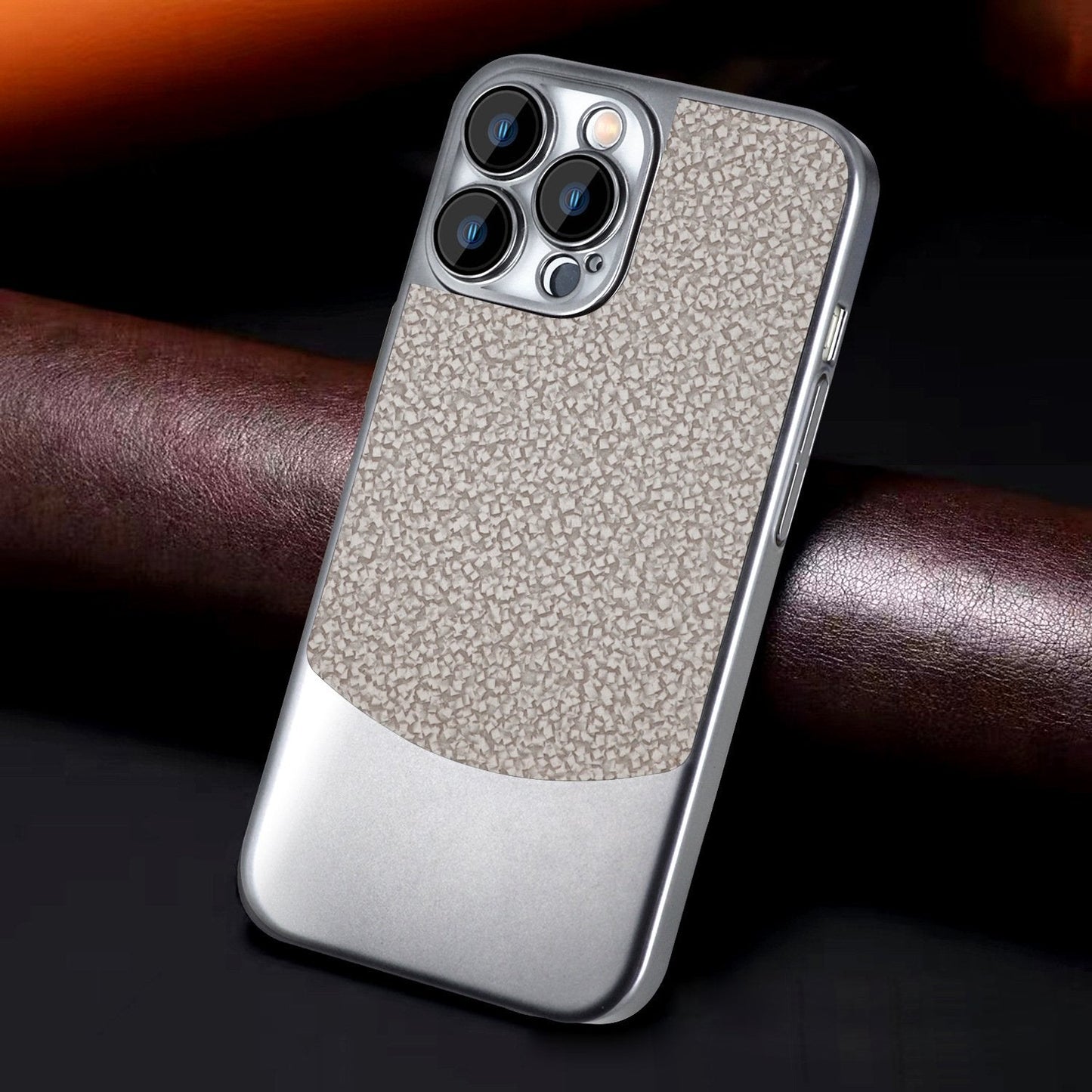 Distinct Dual Tone Rock Texture Case - iPhone