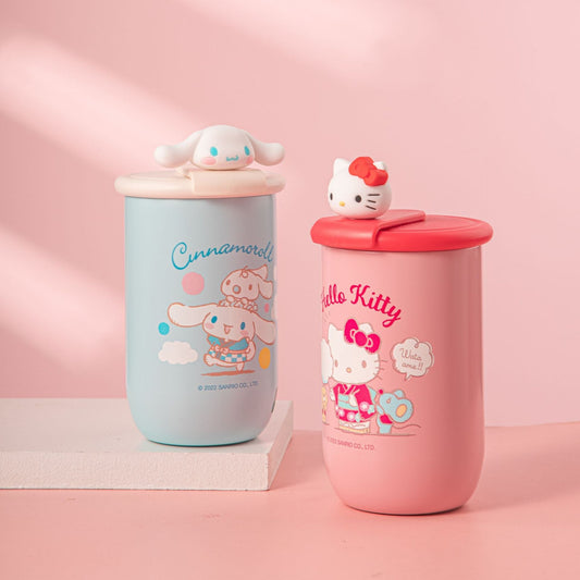 Cute Sanrio Rotating Lid Coffee Mug