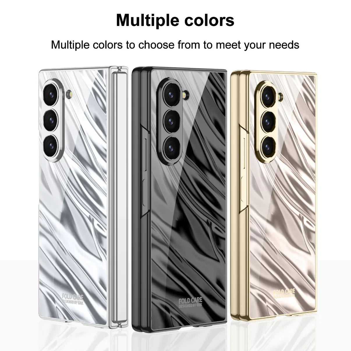 Samsung Galaxy Z Fold6 Electroplated Case with Wave Design