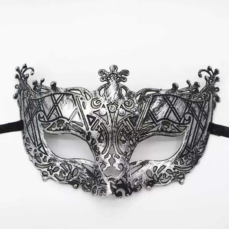 0207ba Halloween Ball Party Mask Retro Jazz Flat Head Mask Antique Half Face Mask Decoration for Men and Women