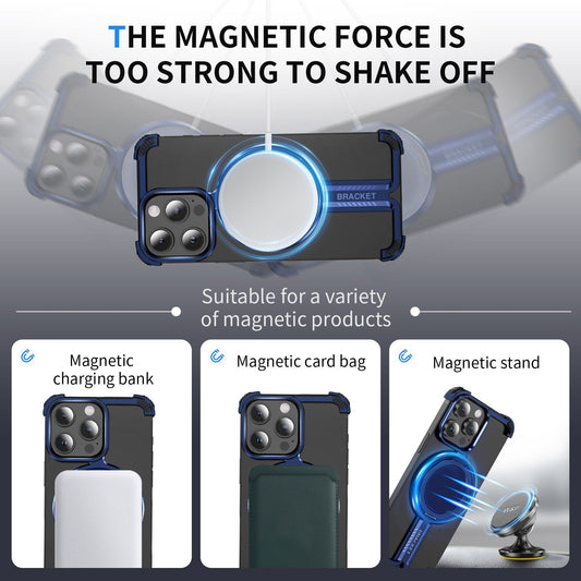 Ingenious Anti- Fall Bracket Frame Case - iPhone