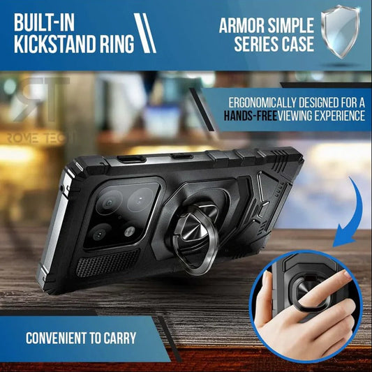 Magnetic Armor Case with Ring Holder- OnePlus