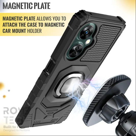 OnePlus Nord Series Magnetic Armor Case with Ring Holder