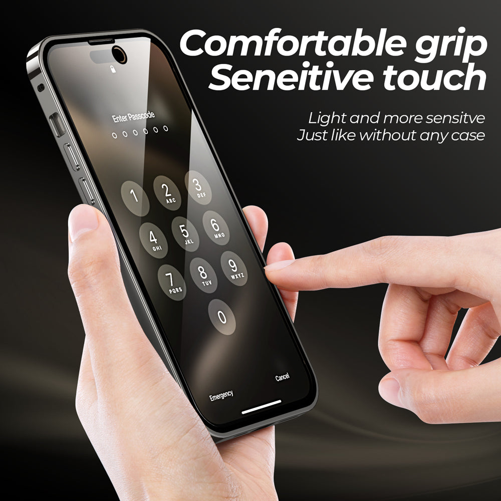 Opulent Clarity Dual Magnetic Glass Case - iPhone