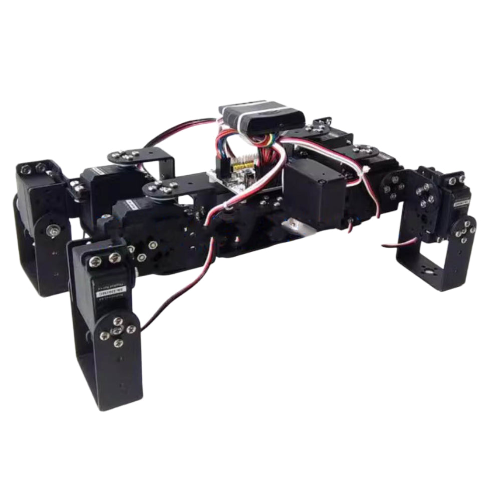 9 DOF Metal Quadruped Robot Bionic Mechanical Dog with Structural parts without Servo