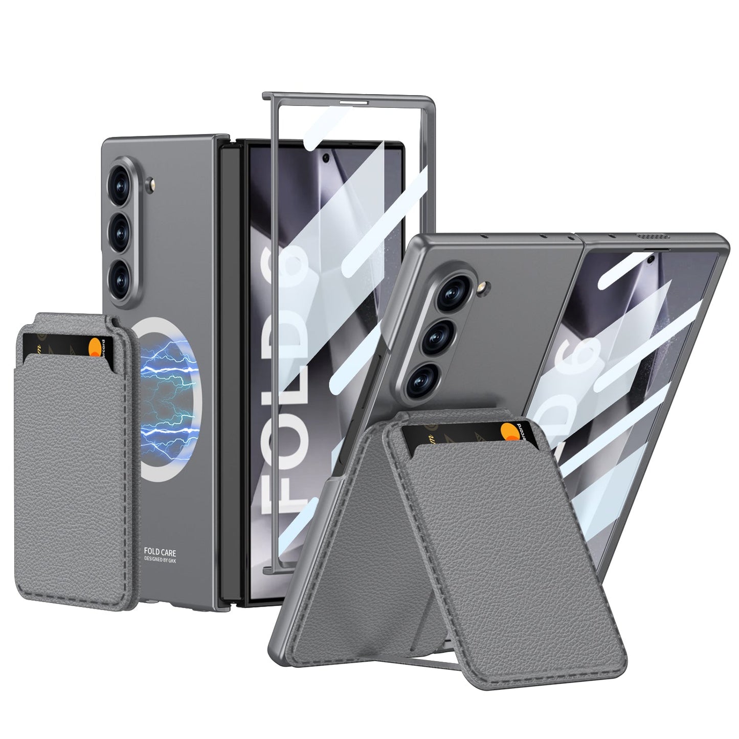 Prestigious Plaid Pattern Leather Case - Samsung