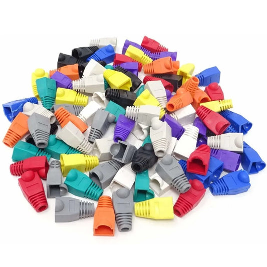 RJ45 Ethernet Cable Strain Relief Boots Connector Plug Cover Caps