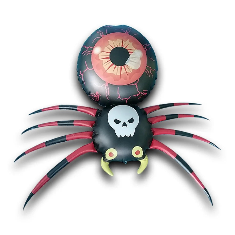 1707BA Giant Halloween Outdoor Decoration LED Spider Inflatable Toys LED Roating Lights Kaleidoscope Spider Bar Club Home Party Decor