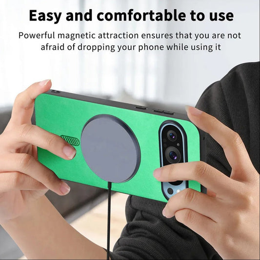 Premium Leather Magnetic MagSafe Case - Google Pixel