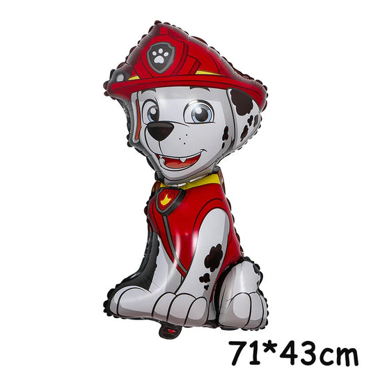 2808TA 4pcs Paw Patrol Themed Balloon Party Decoration Supplies Rescue Dog Chase Rubble Aluminum Foil Balloon Childrens Birthday Gift
