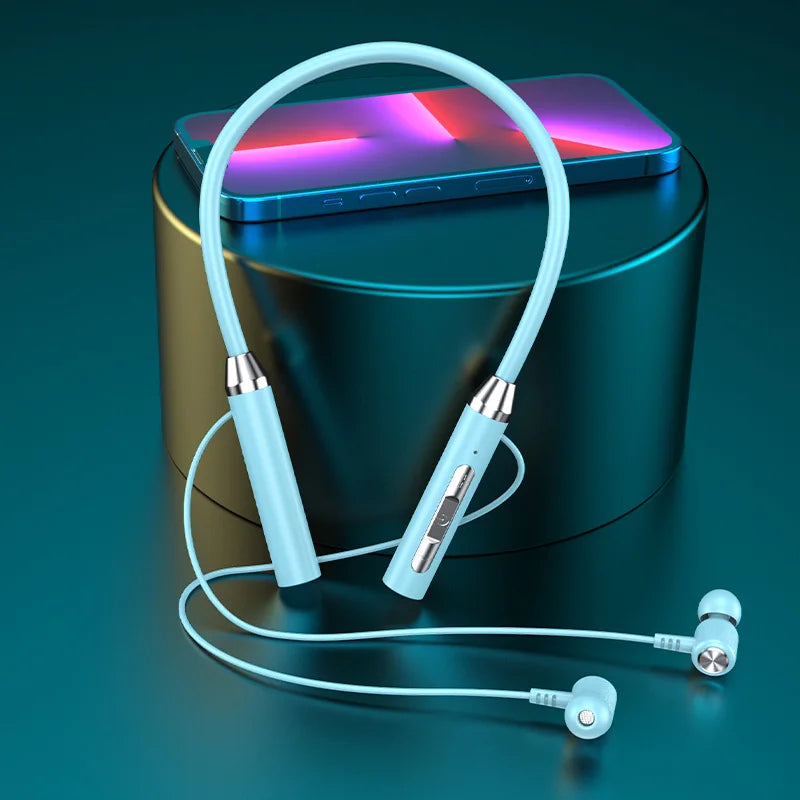 Magnetic Sport Wireless Headphones with Mic Noise Canceling