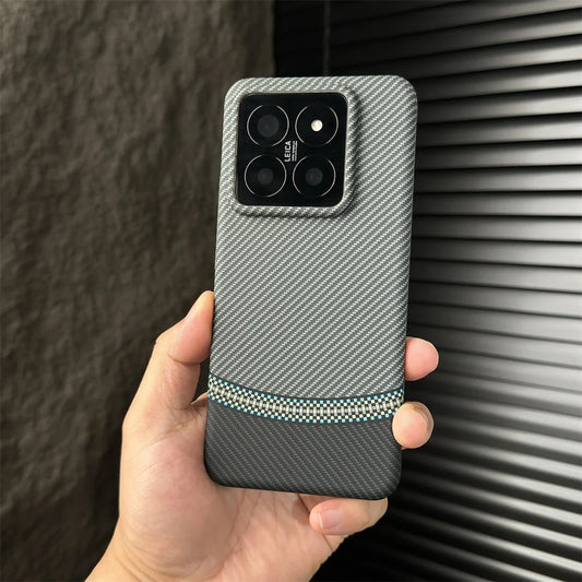 Graphene Zip Design Carbon Fiber Case - Xiaomi