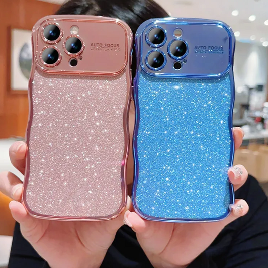 Electroplated Glittery Wave Case