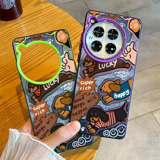 Adorable Denim Case with Paw-Inspired Design - OnePlus