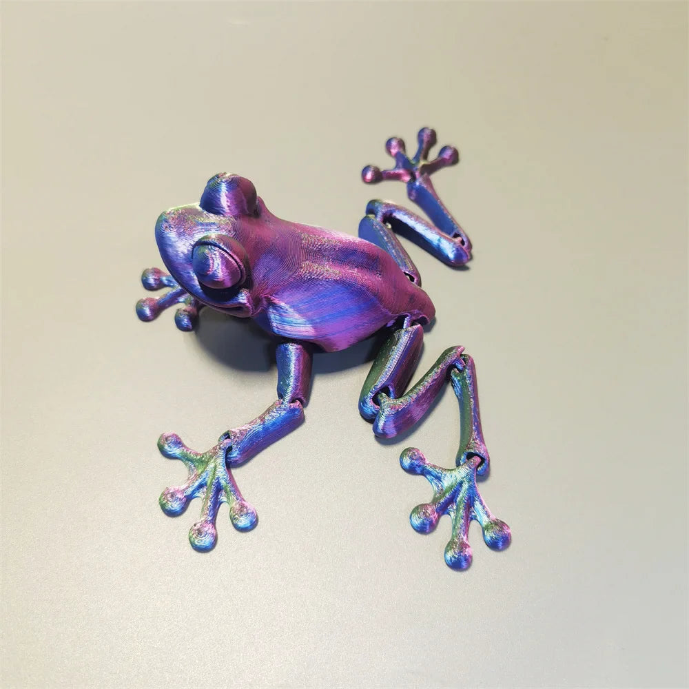 0709BA 3D Printed Toys Articulated Toy Frog Ant Crab 3D Design Desk Figurines For Kids Adults Christmas Halloween Thanksgiving gifts