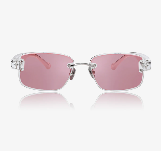 Touch-Slide Color Shift Rimless Sunglasses