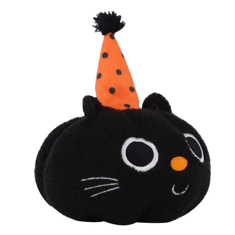 2808TA 3size Halloween Pumpkin Cat Plush Toy Funny Toy Dolls Boys and Girls Companion Toys Christmas Birthday Gifts