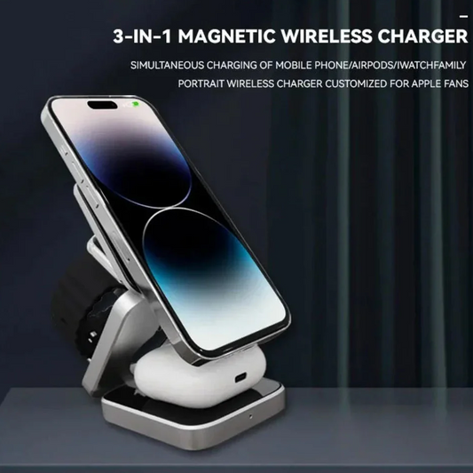 3-in-1 Magnetic Wireless Charging Station