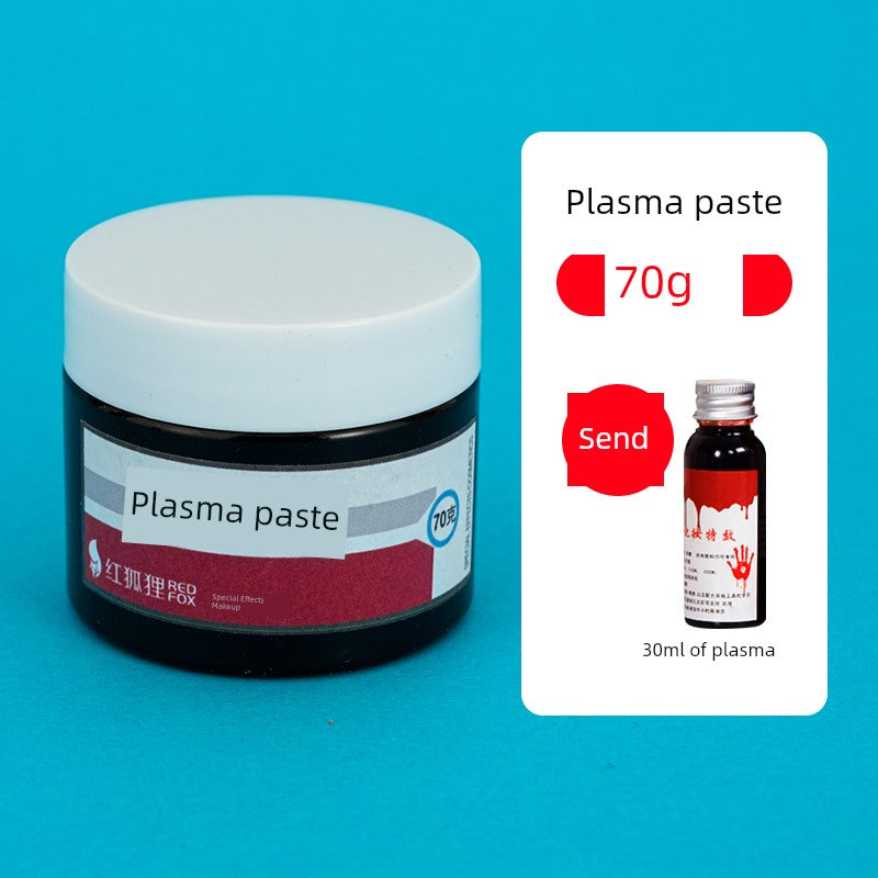 0709BA Halloween Makeup Props Plasma Fake Blood Horror Makeup Cos Solid Artificial Easy Cleaning Blood Paste Vampire