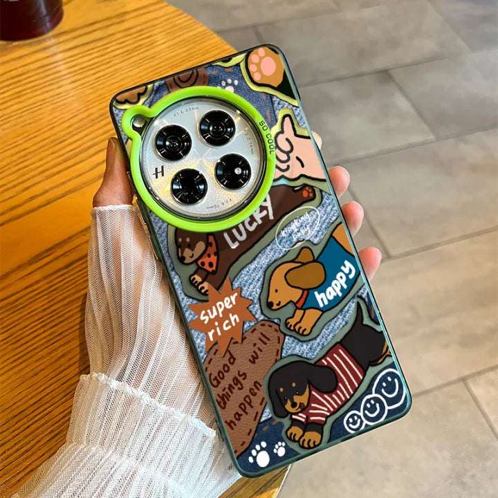 Adorable Denim Case with Paw-Inspired Design - OnePlus