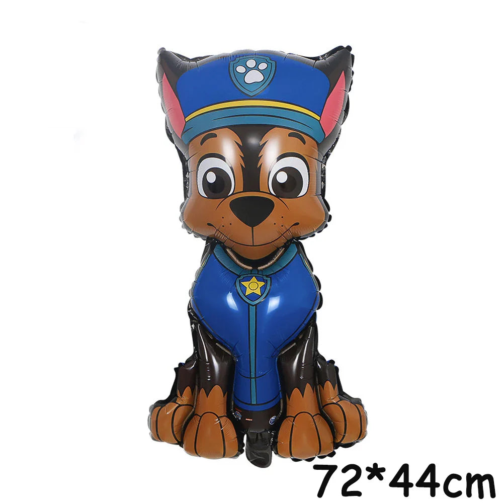 2808TA 4pcs Paw Patrol Themed Balloon Party Decoration Supplies Rescue Dog Chase Rubble Aluminum Foil Balloon Childrens Birthday Gift