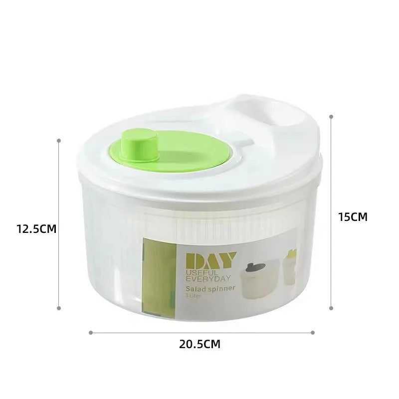 1007GG New Vegetables Dryer Salad Spinner Fruits Basket Vegetables Washer Dryer Fruit Drainer Lettuce Spinner Colander Kitchen Gadgets
