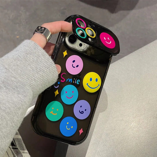 Happy Glow Flip Mirror Charm Case