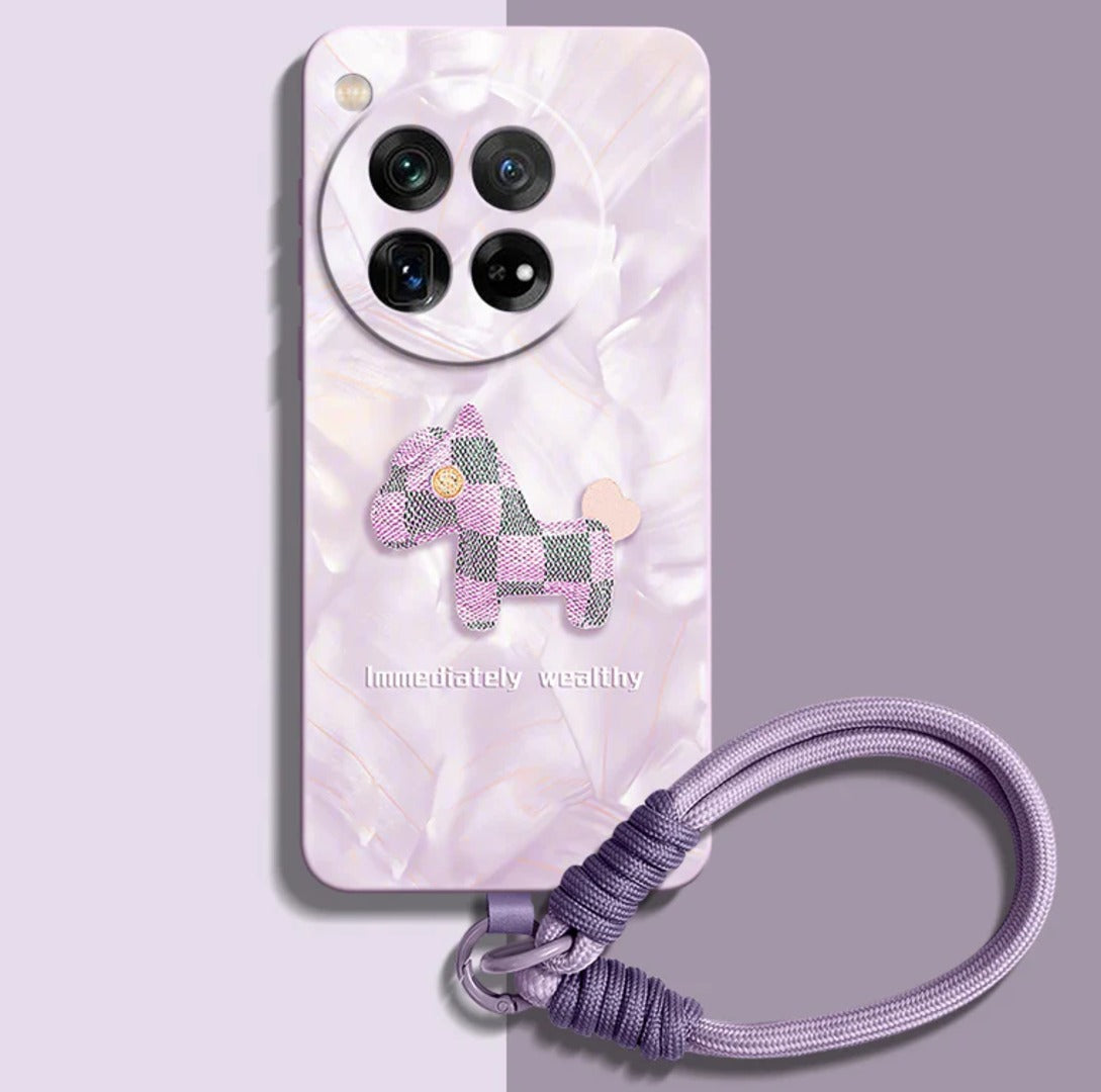 Liquid Silicone Case with Wrist Strap Lanyard