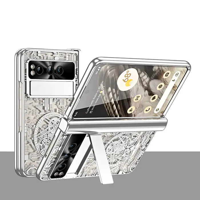 Google Pixel Fold Gear Pattern Electroplating Case
