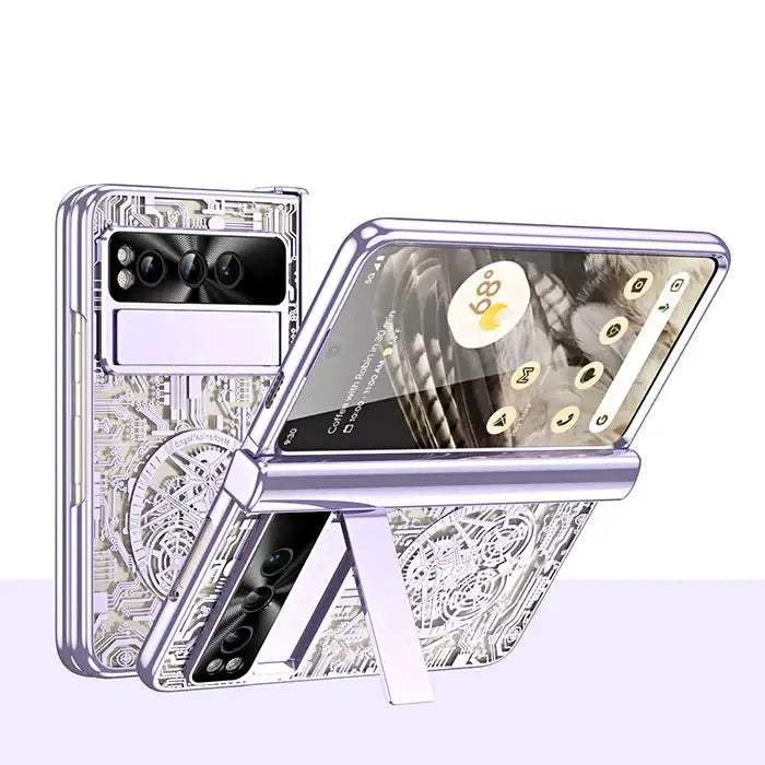 Google Pixel Fold Gear Pattern Electroplating Case