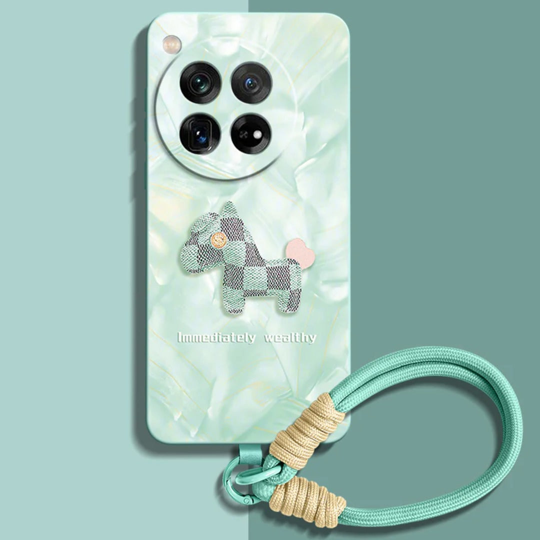 Liquid Silicone Case with Wrist Strap Lanyard