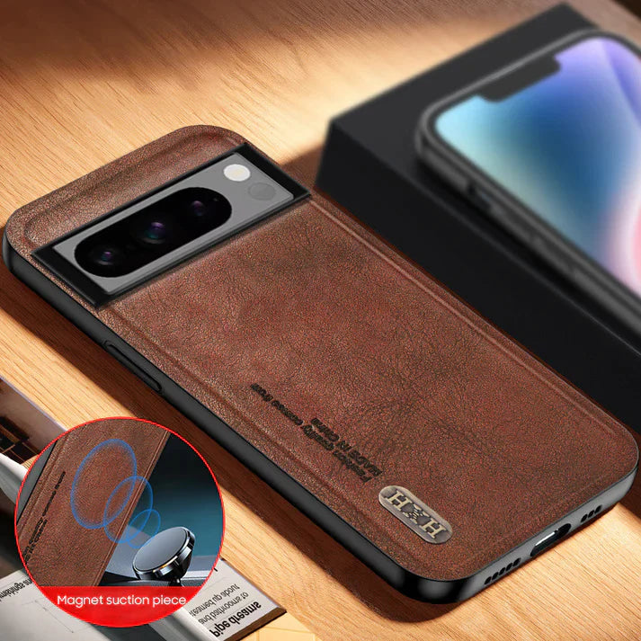 Matte Shield Anti Smudge Leather Case - Google Pixel