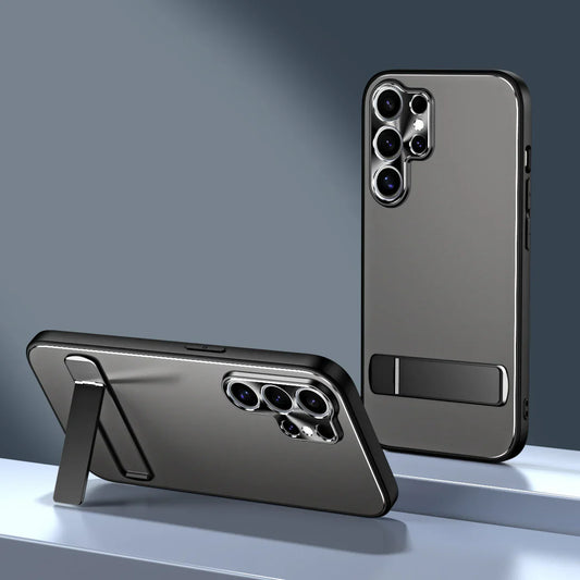 Samsung Series Frosted Electroplated Case with Bracket for Ultimate Functionality