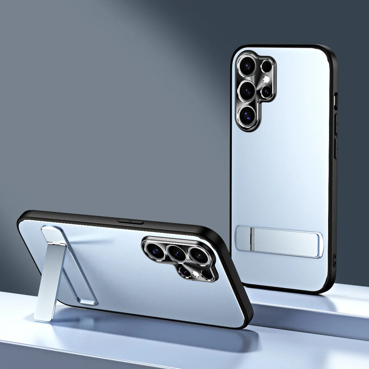 Samsung Series Frosted Electroplated Case with Bracket for Ultimate Functionality