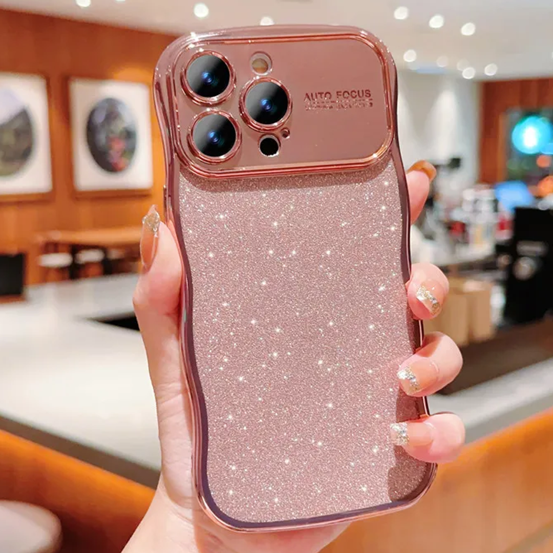 Electroplated Glittery Wave Case