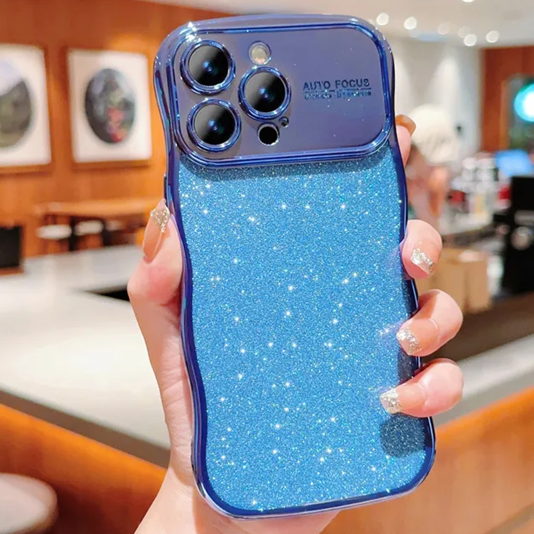Electroplated Glittery Wave Case