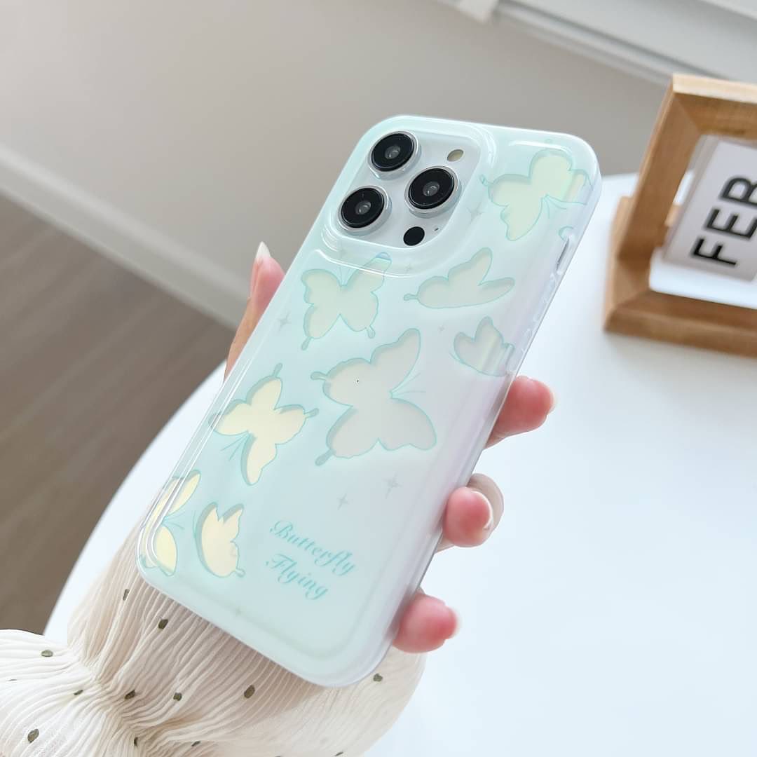 Holo Green Butterfly Haven Case - iPhone