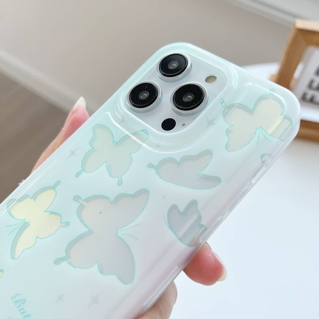Holo Green Butterfly Haven Case - iPhone