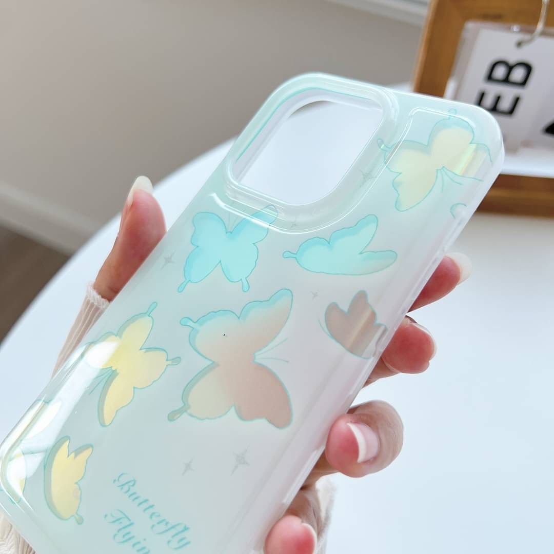 Holo Green Butterfly Haven Case - iPhone